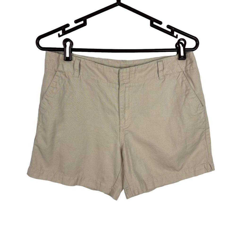 Gap Khakis Tan Cotton Linen Shorts Women's Size 8